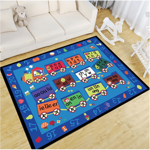 Letter And Color Train Rug - 180 x 250