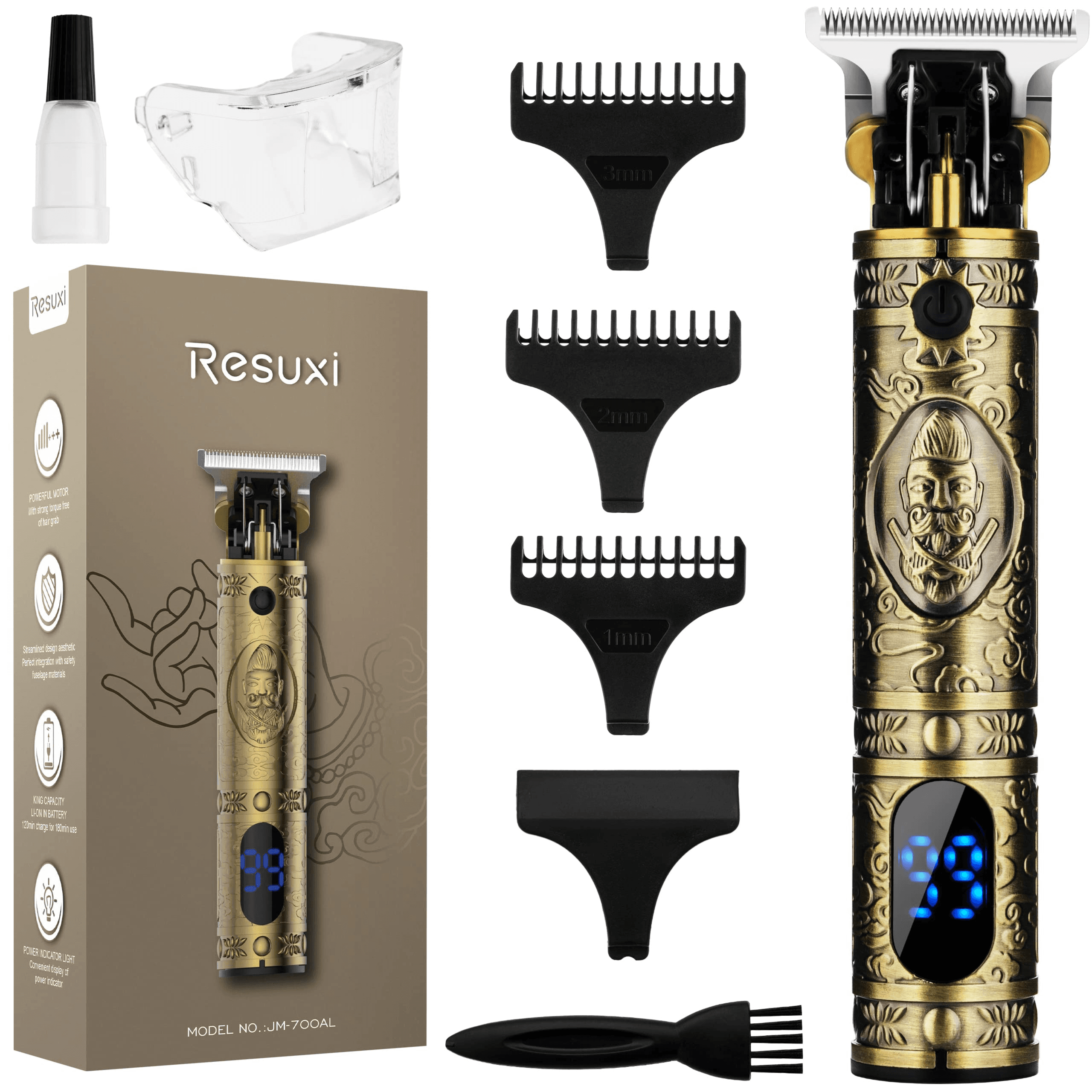 Resuxi Golden Hair Clipper Jm-700al