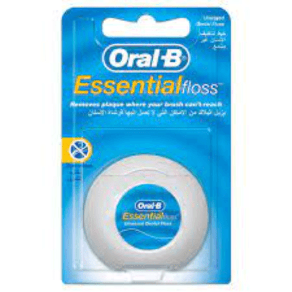 Oral B Essential Floss Unwaxed 50M