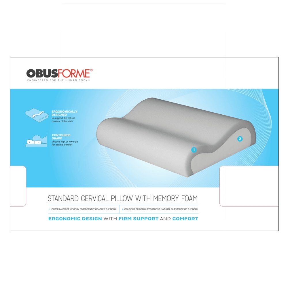 Obusforme Standard Cervical Pillow With Memory Foam