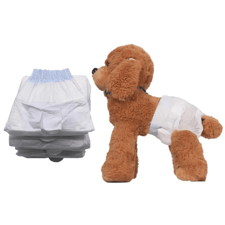 Pet Diaper - Medium Size -10 Pieces  ( Waist Size  42.50X 30 Cm )