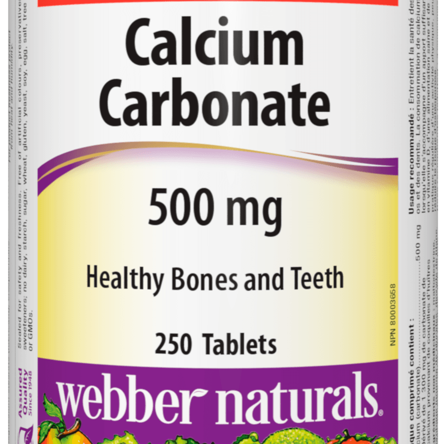 Webber Naturals Calcium Carbonate 500 Mg