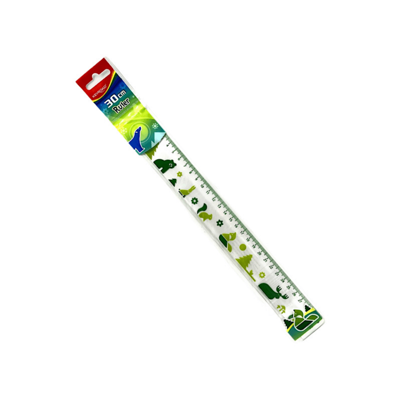 keyroad ruler 30cm green - 9216