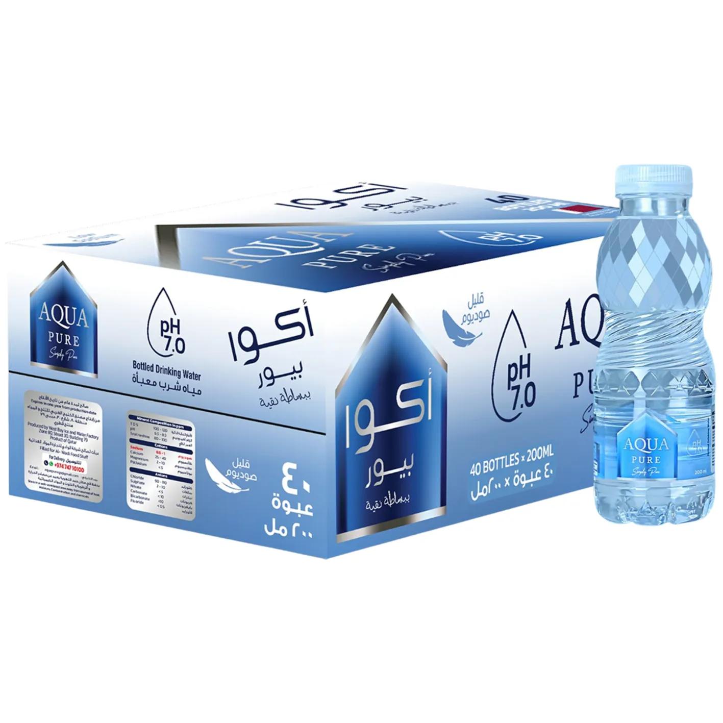 Aqua Pure Mineral Water 40x200ml, 1 Carton