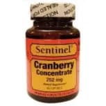 Sentinel Cranberry Concentrate 252mg 60 Softgels