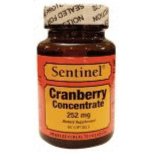 Sentinel Cranberry Concentrate 252mg 60 Softgels