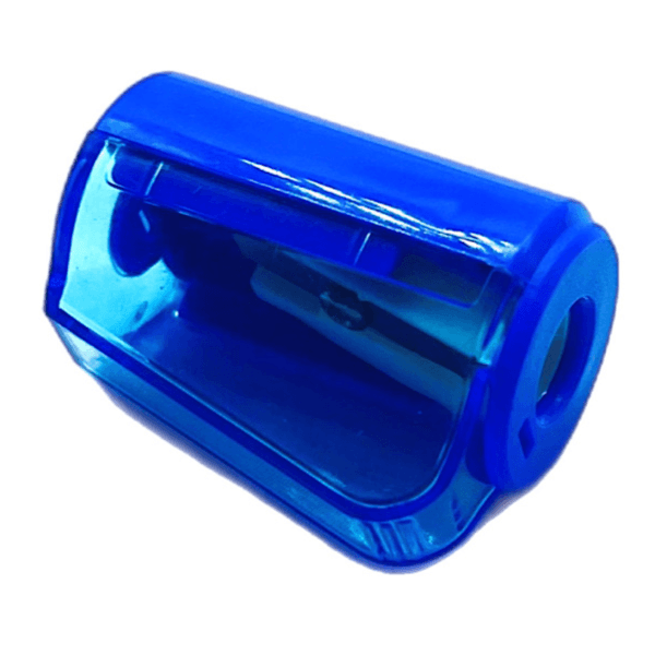 One Hole Pencil Sharpener Jar Shape Blue Colour - 5661