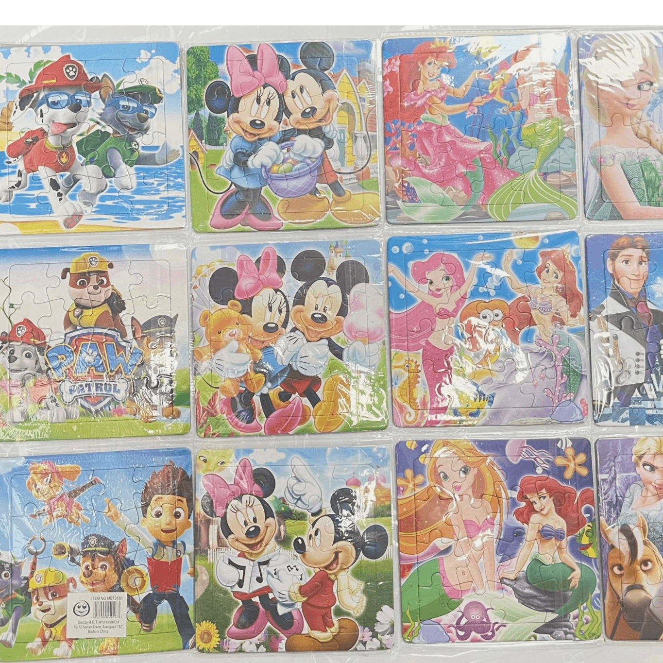 Various Disney Cartoons Puzzles