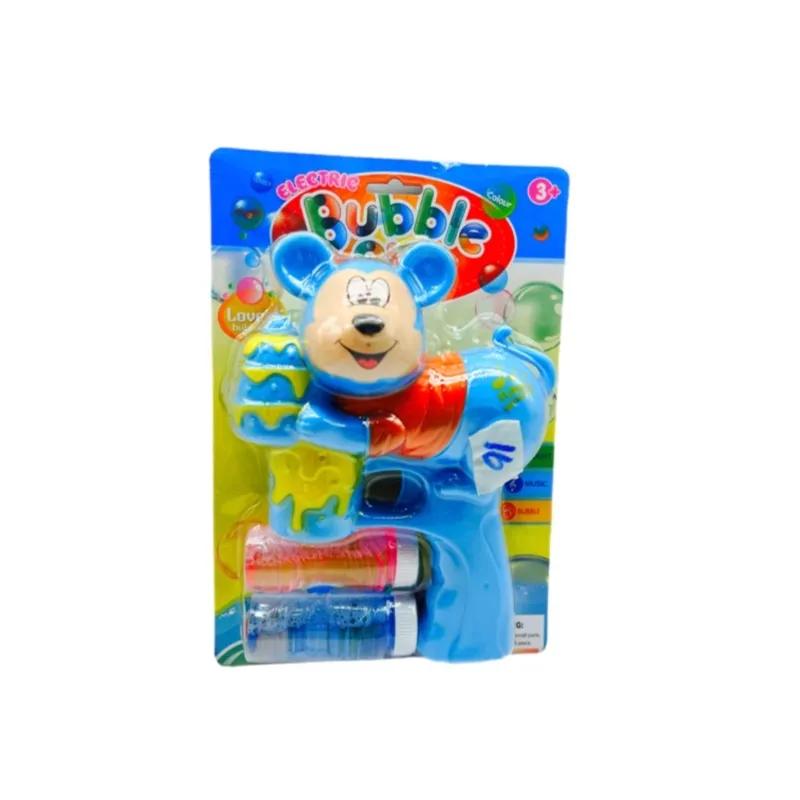 Mickey Mouse Light And Musical Bubble Gun With Two Soap Boxes Blue Colour - 11081