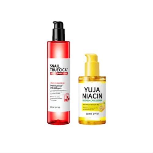 Snail Truecica Toner + Yuja Niacin Serum (Acne And Dull Repair)