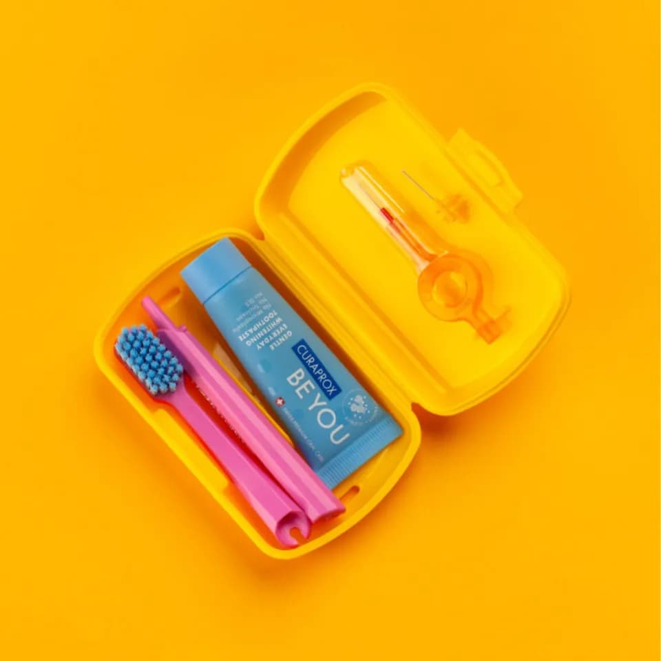 Curaprox Travel Set-Yellow