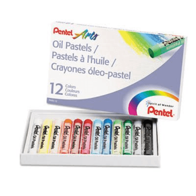 Pentel Oil Pastels - 12 Colors (Oppe07)