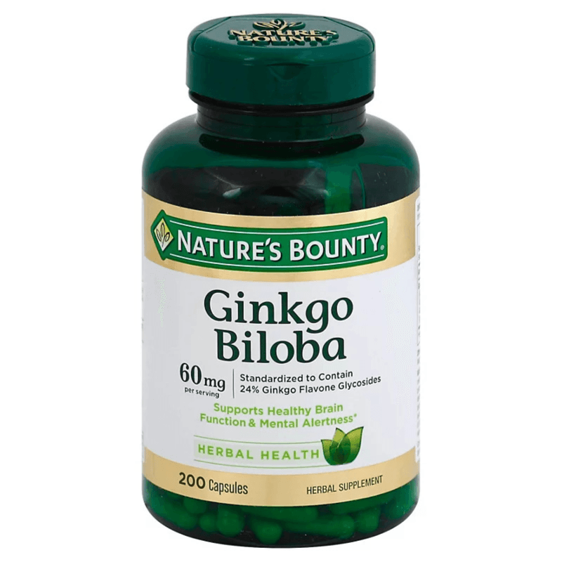 Natures Bounty Ginkgo Biloba 60mg 200 Caps