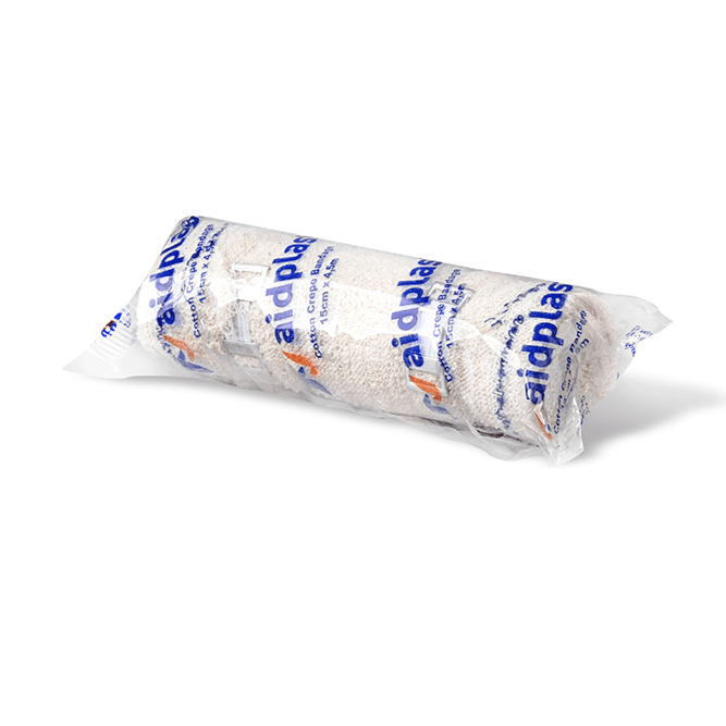 Aidplast Cotton Crepe Bandage 15cmx4.5m (stretched) - V21545