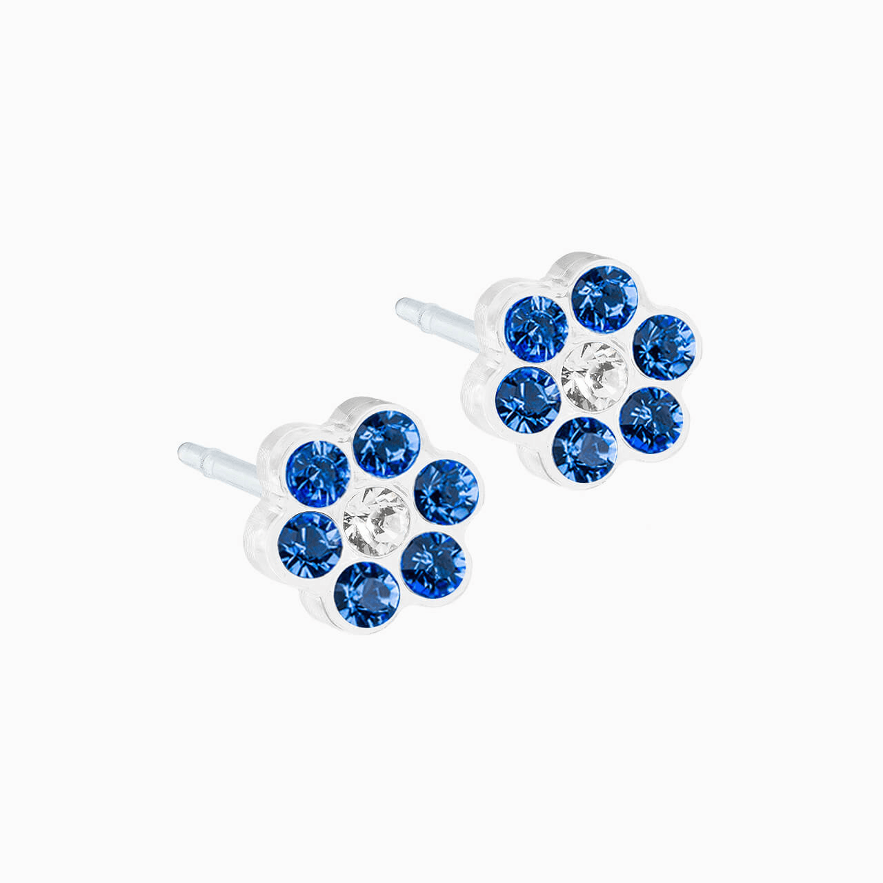 Blomdahl B Earring Daisy Sapphire Crst