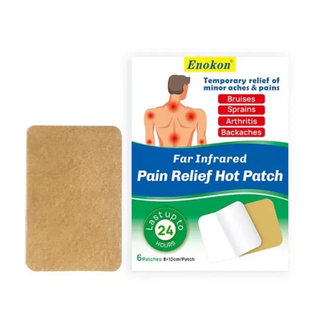 Enokon Far Infrared Pain Relief Heat Patch 6's