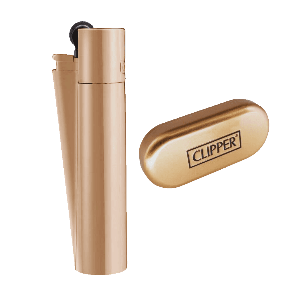 Clipper Lighter Rose Gold With Box 6cm