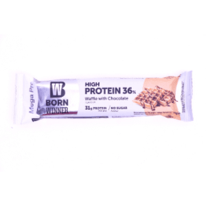 Born Winner Mega Pro Protein Bar Waffle With Chocolate 31G (Buy 2 Get 1 Free)