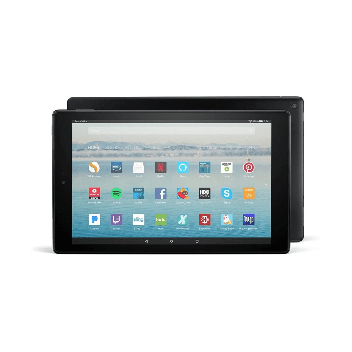 Fire HD 10 Tablet with Alexa Hands-Free, 10.1" 1080p Full HD Display, 32 GB, Black