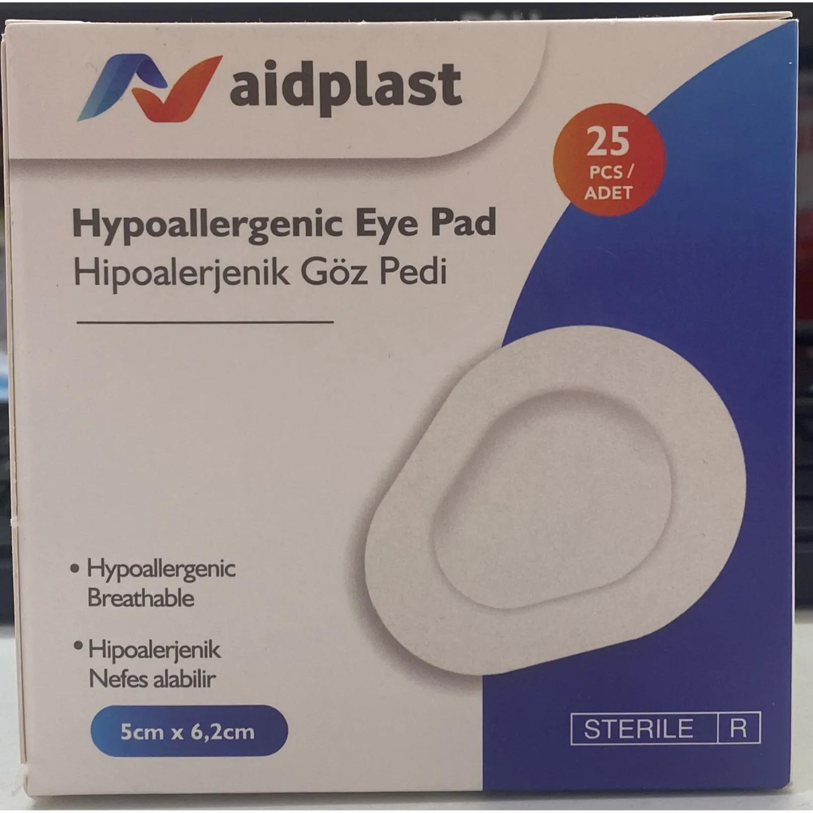 Aidplast Eye Pad 5*6.2 Cm 25's