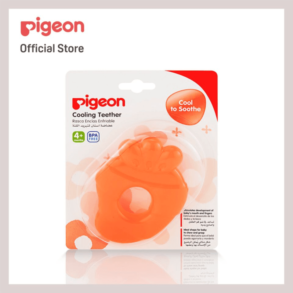 Pigeon Cooling Teether 4+ Months Code-13906  Carrot Shape 1 Piece