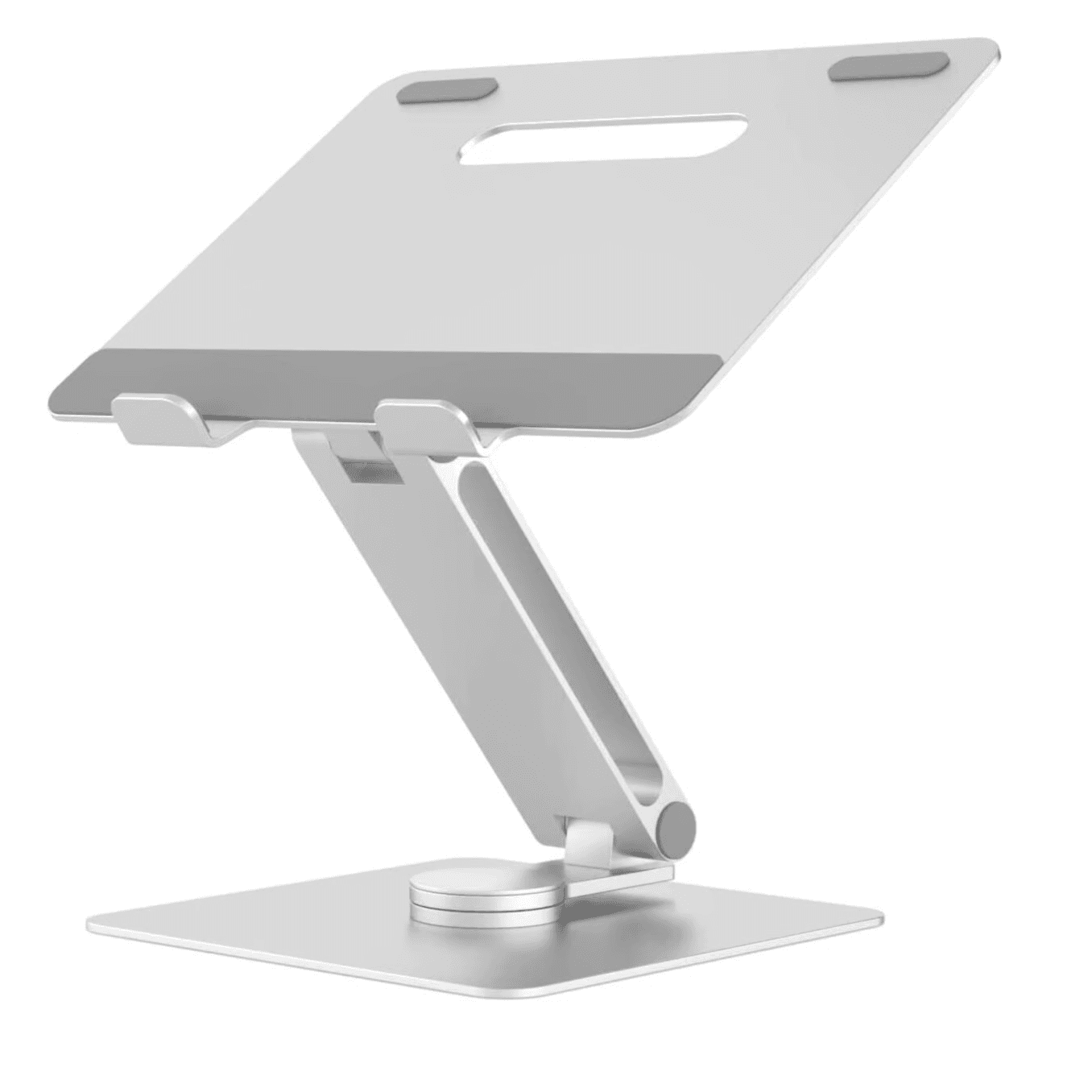 Upergo Aluminum Height Adjustable Laptop Stand For Upto 11 Inch To 17 Inch Laptops, Silver