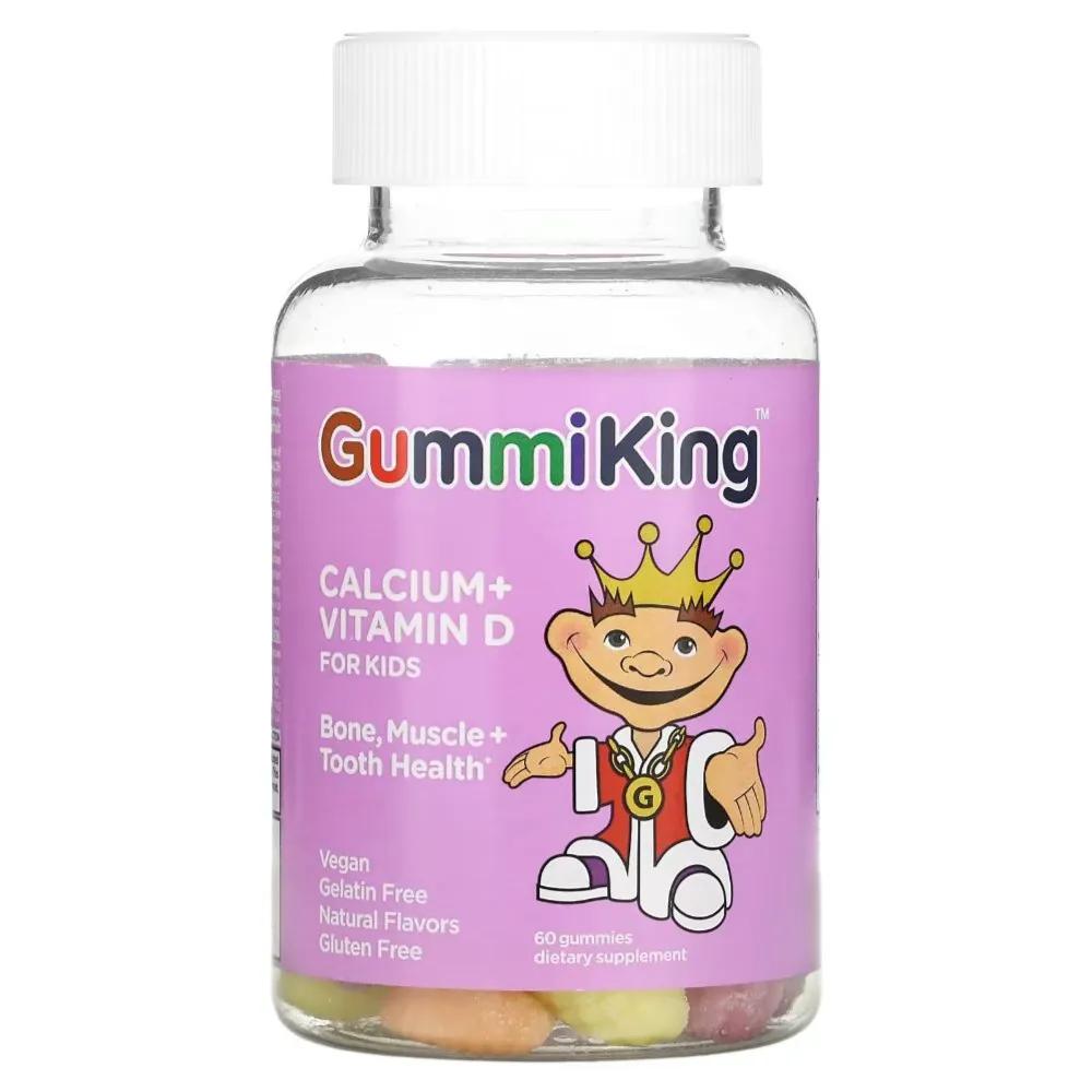 Gummiking Calcium + Vitamin D For Kids Gummies 60'S