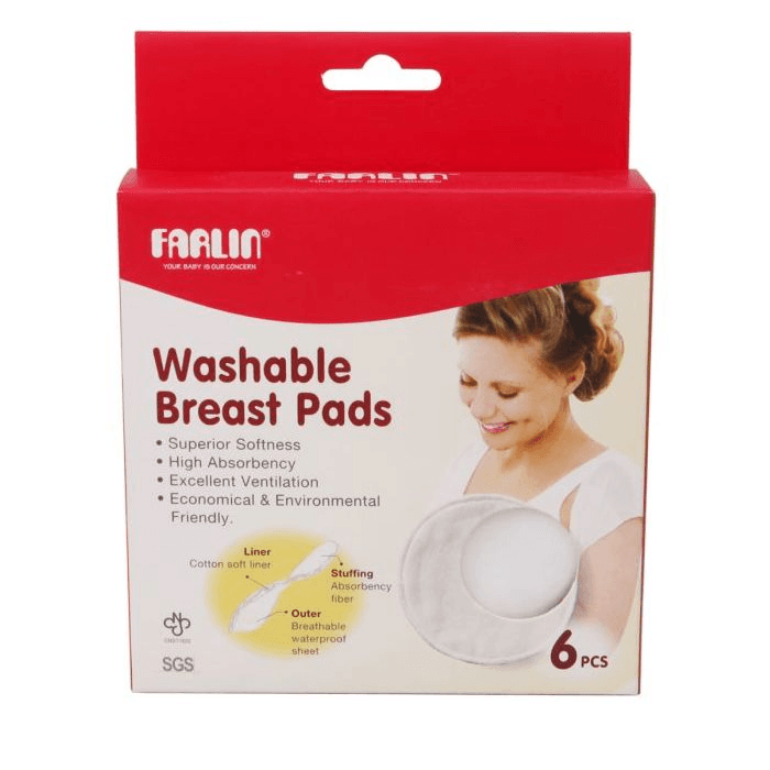 Farlin Washable Breast Pads 6 Pieces