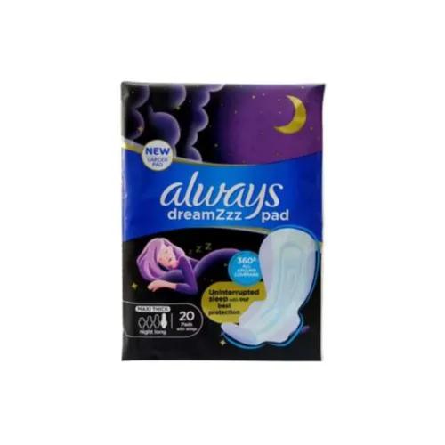 Always Dreamzzz Blue Pad Maxi Thick Night Heavy With Best Protection 20 Pads