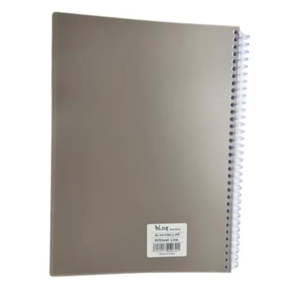 Blog University Ruled Notebook A4 Size 80 Sheets Grey Colour - 1165