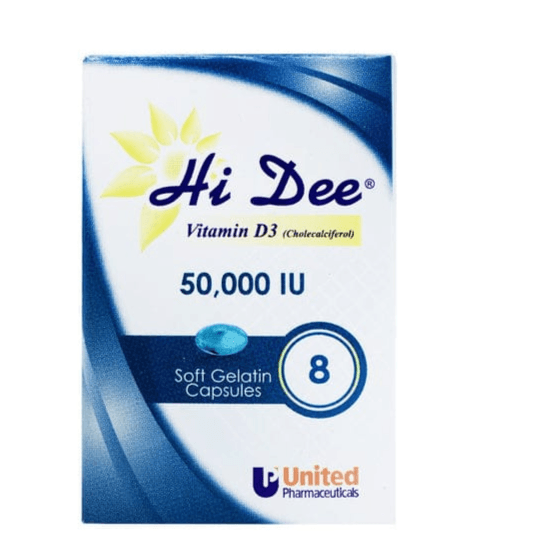 Hi Dee Vitamin D3 50000 IU Soft Gelatin Capsules 8's