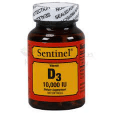 Sentinel D3-10000 iu -100 Softgels