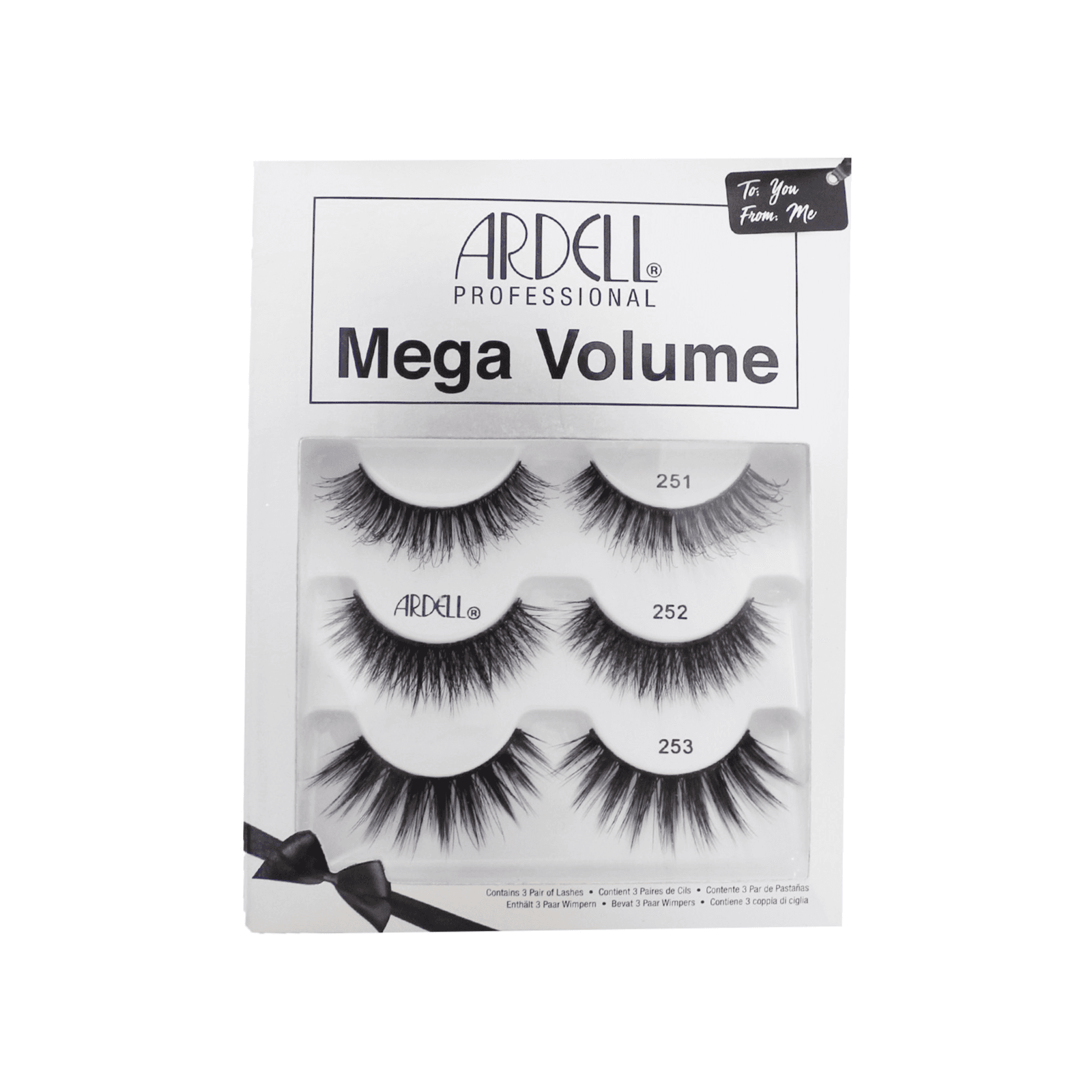 Mega Volume Holiday 3 Pk Strip Eyelash No.3982