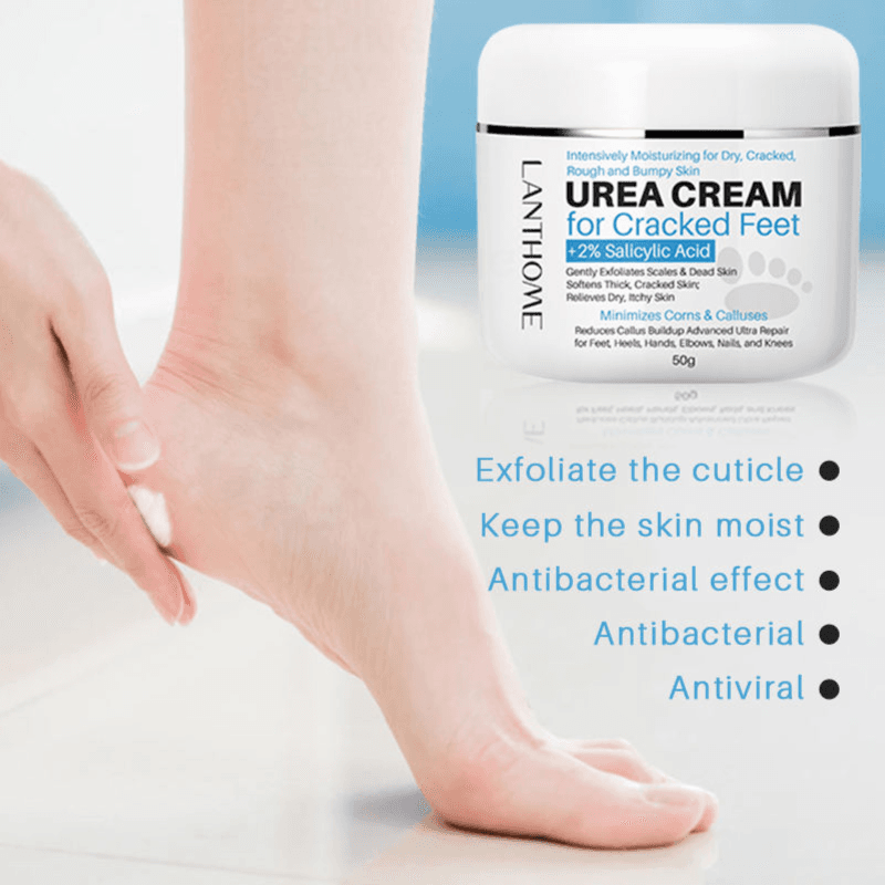 Lanthome Urea Cream Salicylic Acid Foot Callus Remover Cream For Dry Cracked Feet 50Ml