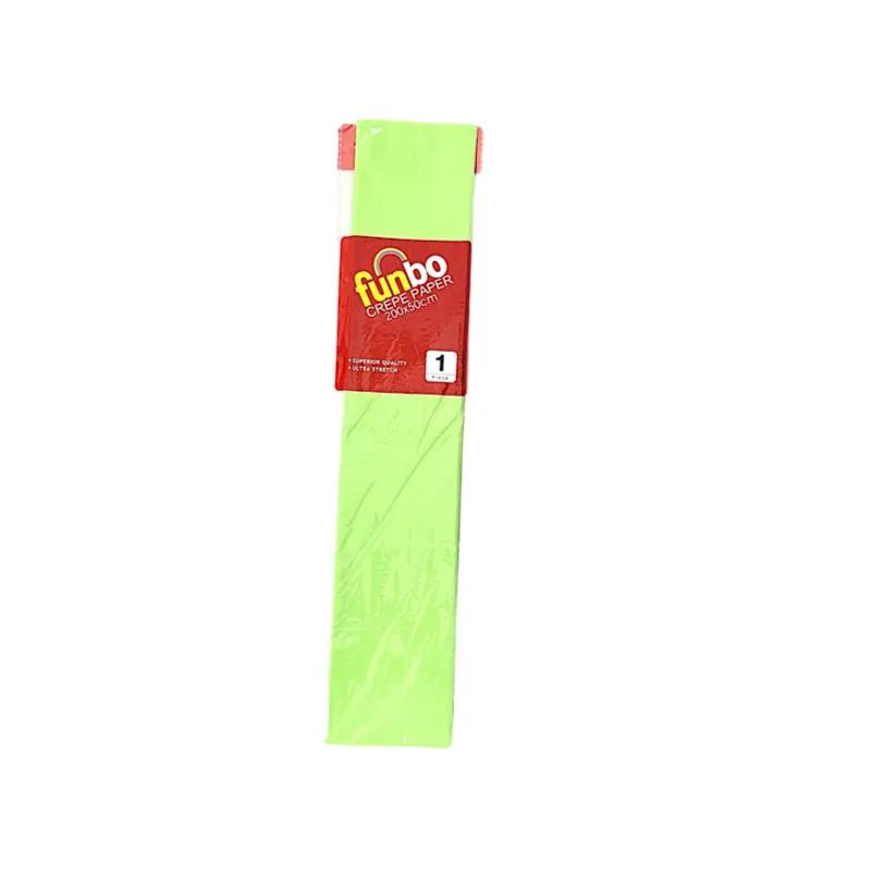 Funbo crepe paper 200x50cm light greencolor - 8944