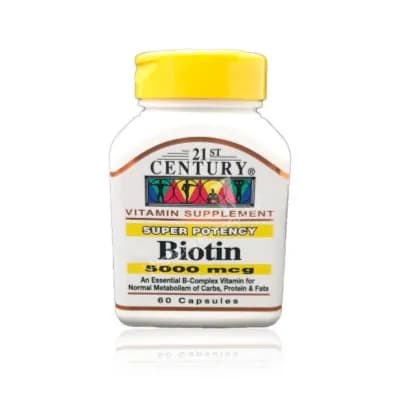 21st Century Biotin 5000mcg 60 Capsules