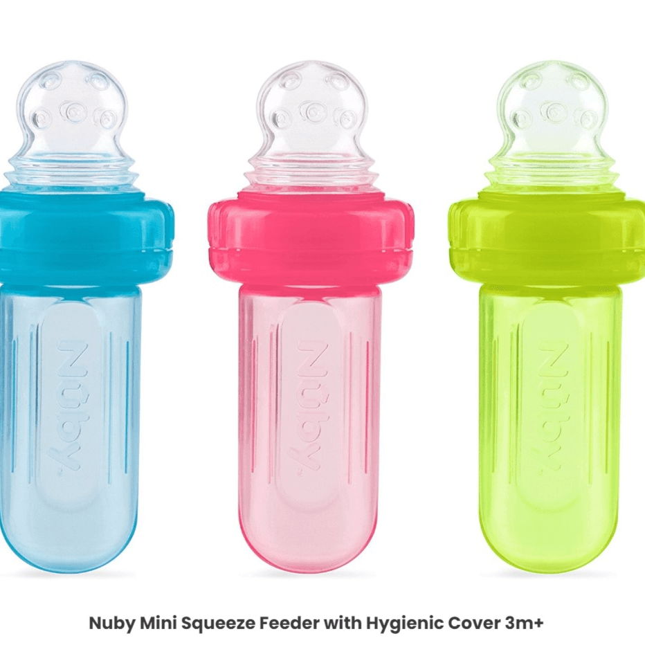 Nuby Mini Squeeze Feeder 3m+ Assorted Color 1 Piece