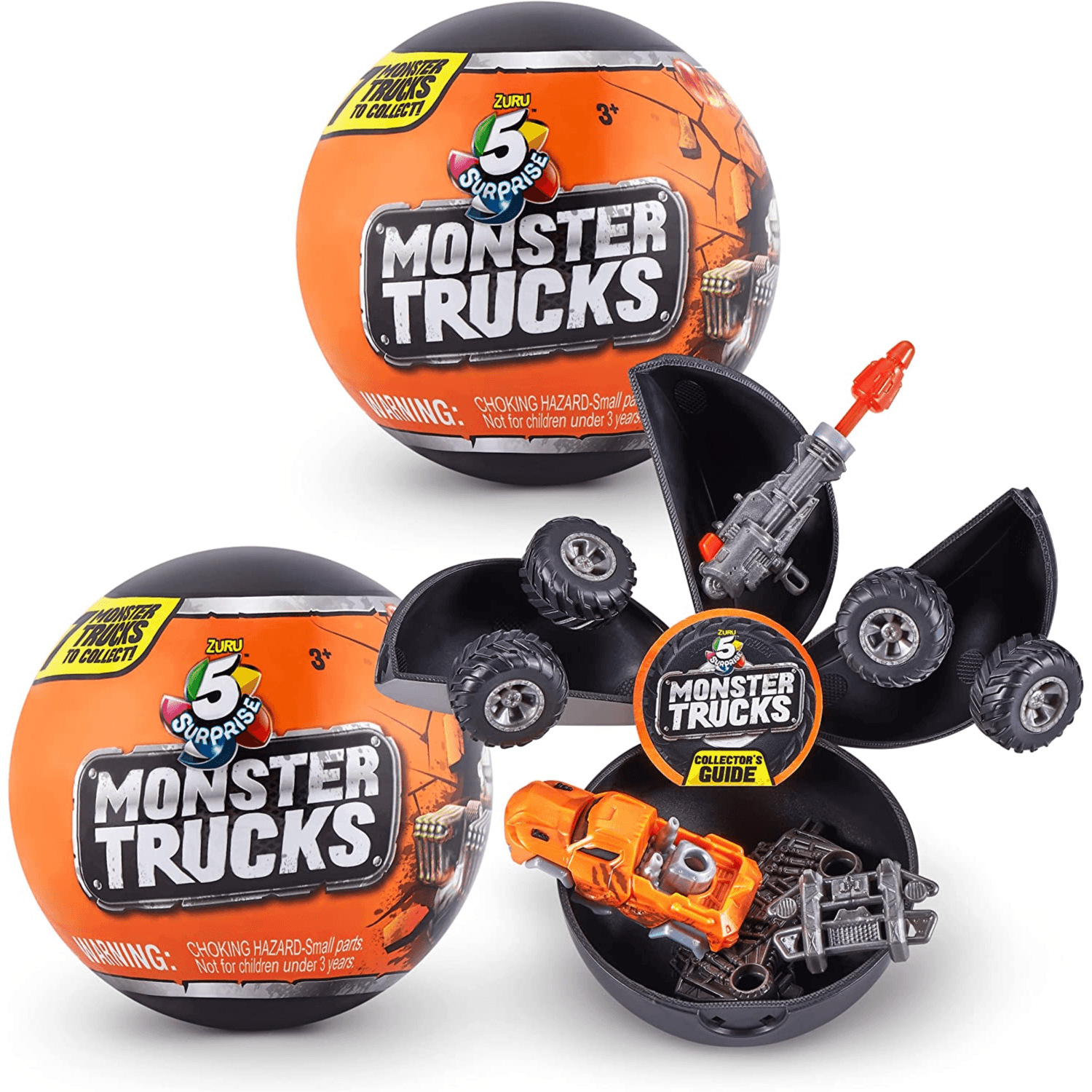 5 Surprise Monster Trucks Series 1 Glow in The Dark Miniature Truck (Sold Separately Subject to Availability)