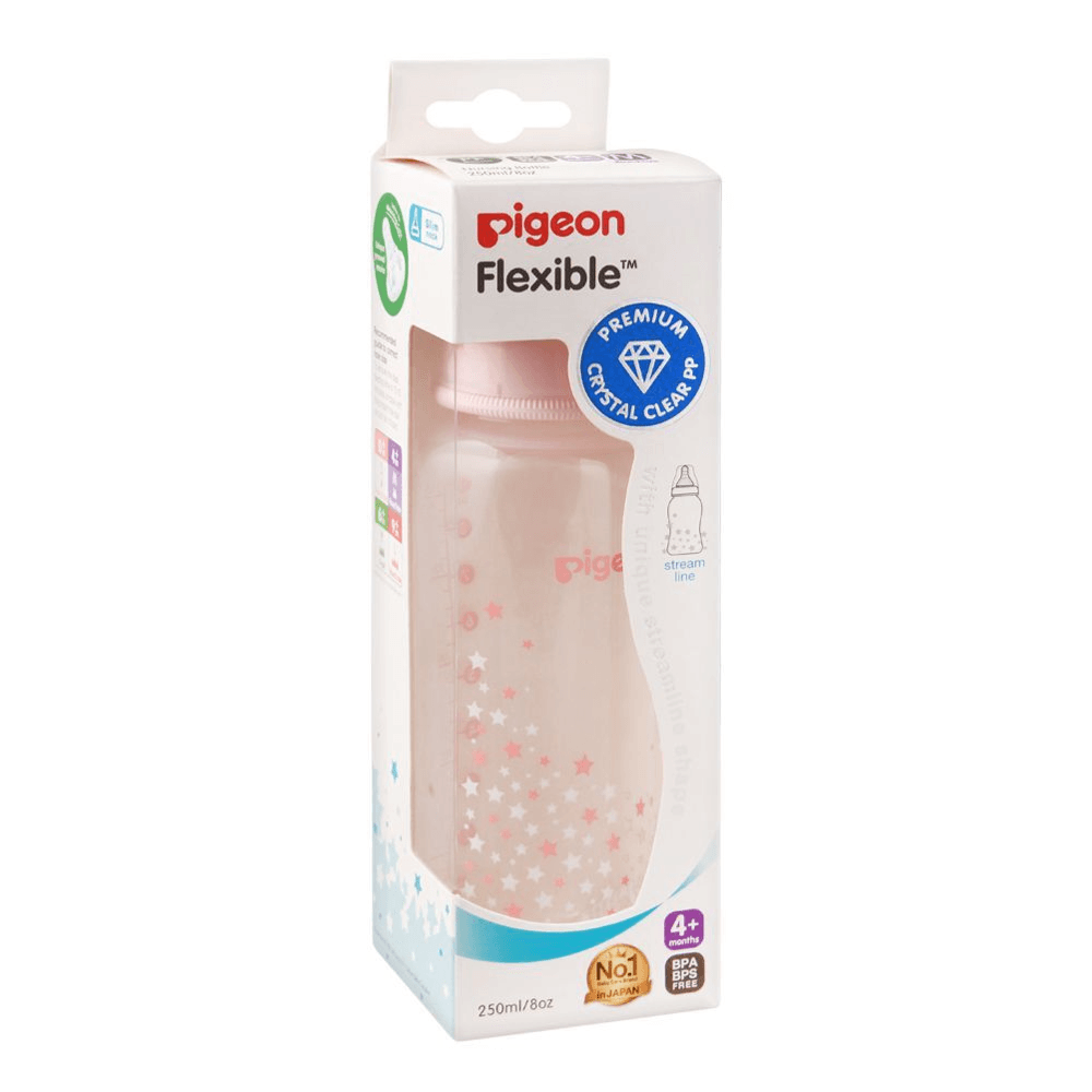 Pigeon Flexible Plastic Bottle 4+ M 250 Ml