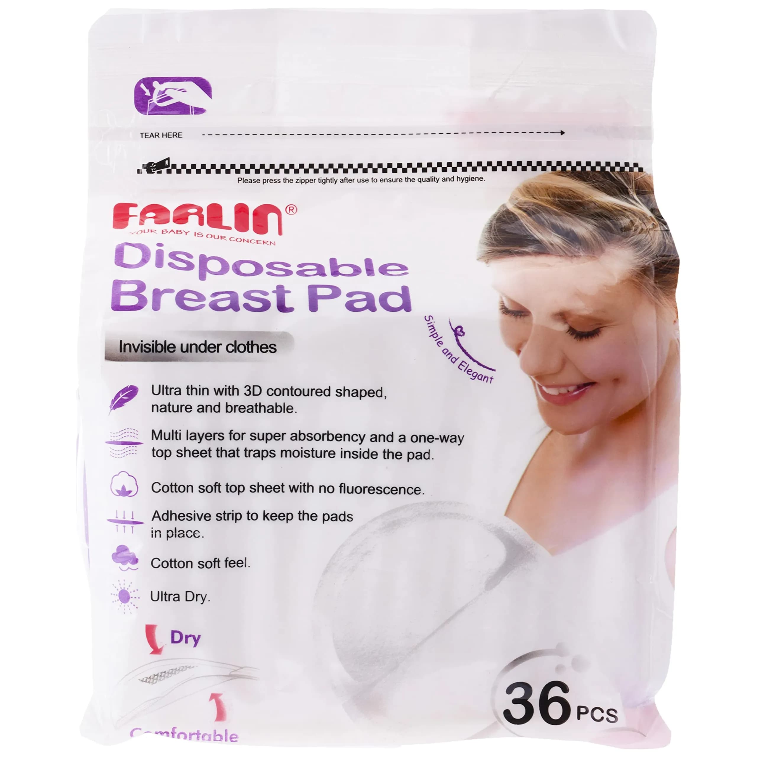 Farlin Disposable Breast Pads 36's