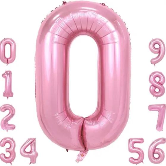 40" Pink Foil Number Balloon 1 Piece