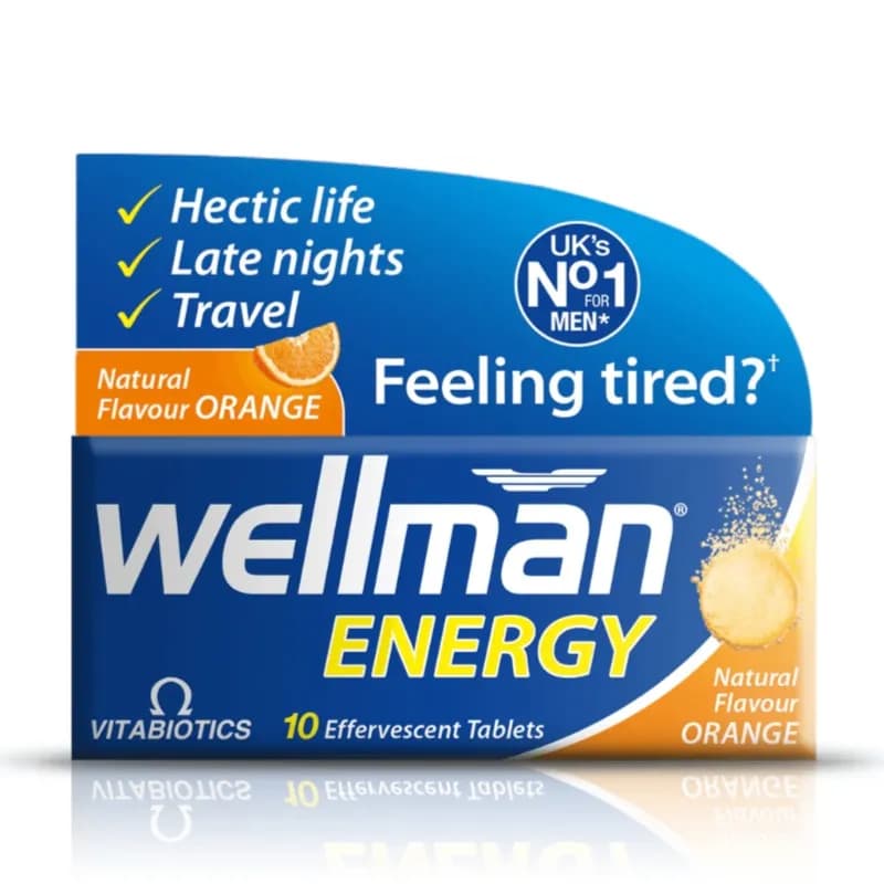 Vitabiotics Wellman Energy effervescent tab 10s