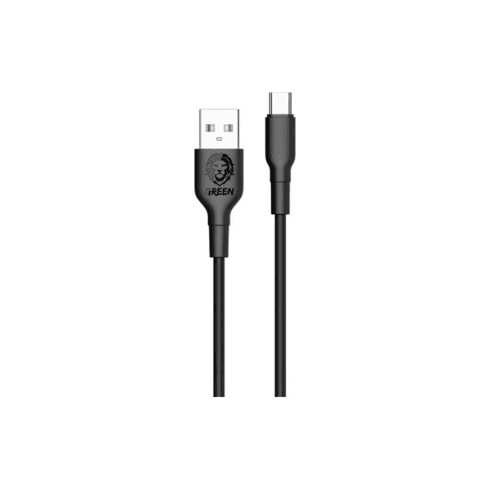 Green PVC USB-A To USB-C Charging Cable, Fast Charging & Sync 3M(9.8ft)