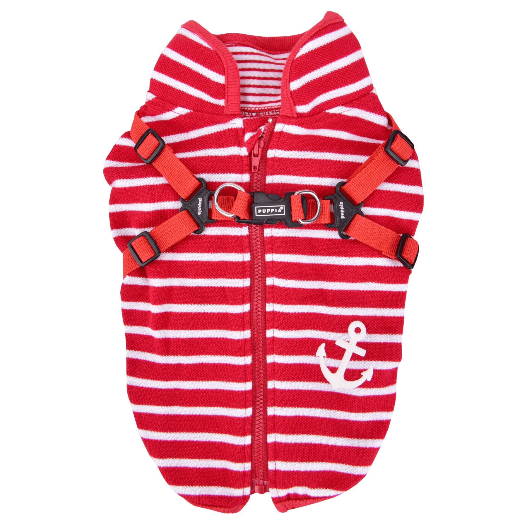 Puppia Clancy Zipper Suit - Red Medium