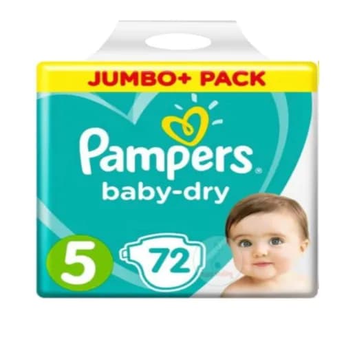 Pampers Size 5 Baby Dry 72 Pieces