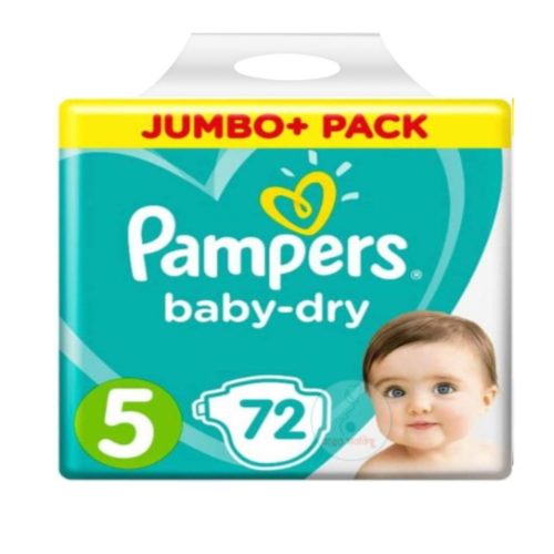 Pampers Size 5 Baby Dry 72 Pieces