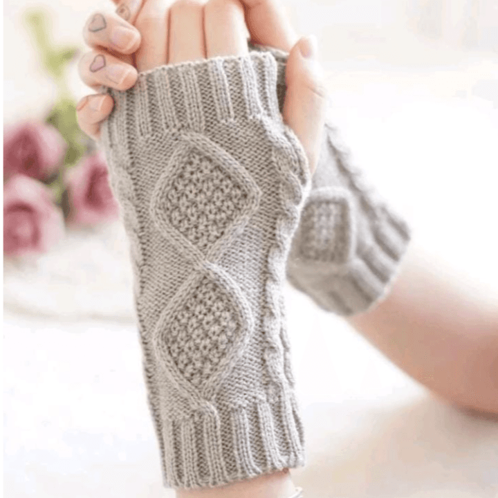 Fingerless Knit Gloves U-06