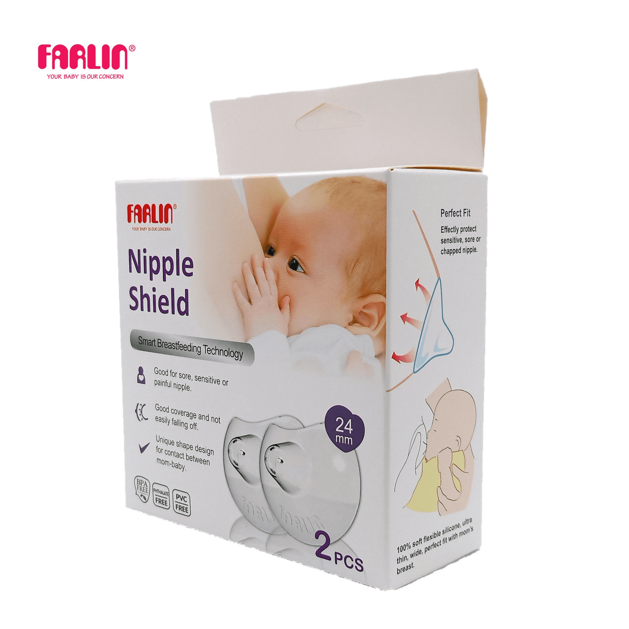 Aa-31010- Farlin Ultra Thin Nipple Shield 2Pcs No.3500