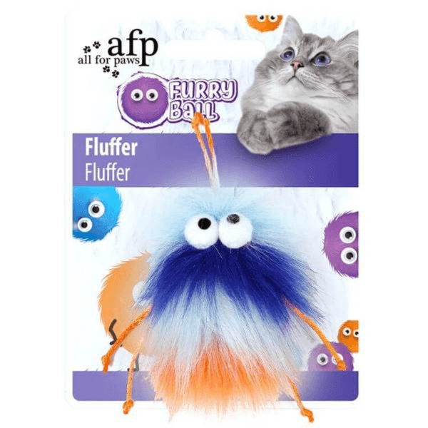 All For Paws Furry Ball Fluffer Cat Toy