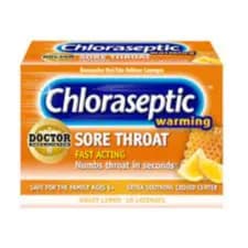 Chloraseptic Honey And Lemon Lozenges 18 S